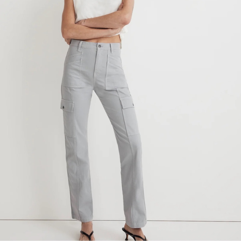 NWT Madewell The Garment-Dyed '90s Straight Cargo Pant in Solstice size 23